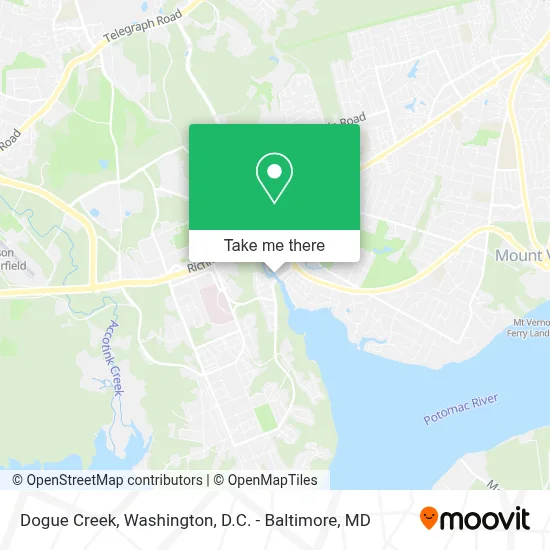Dogue Creek map