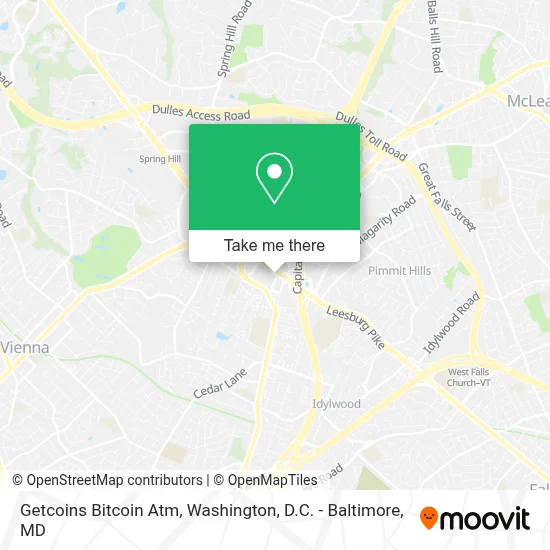 Getcoins Bitcoin Atm map