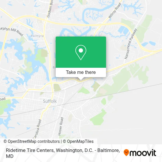 Ridetime Tire Centers map