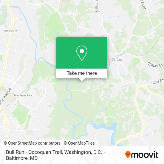 Bull Run - Occoquan Trail map