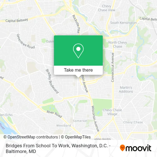 Bridges From School To Work map