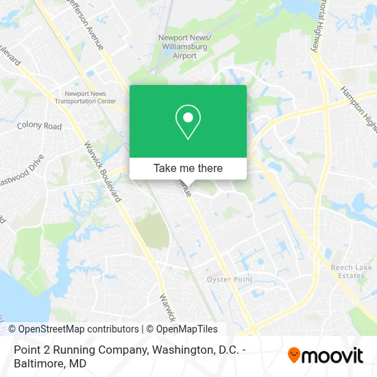 Point 2 Running Company map