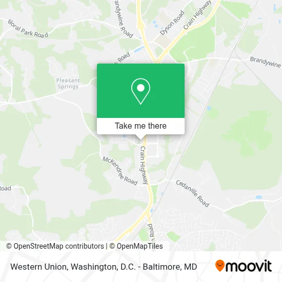Western Union map