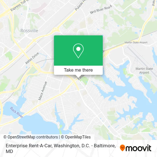 Enterprise Rent-A-Car map