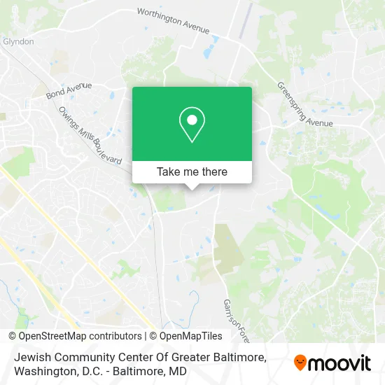 Jewish Community Center Of Greater Baltimore map