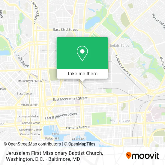 Jerusalem First Missionary Baptist Church map