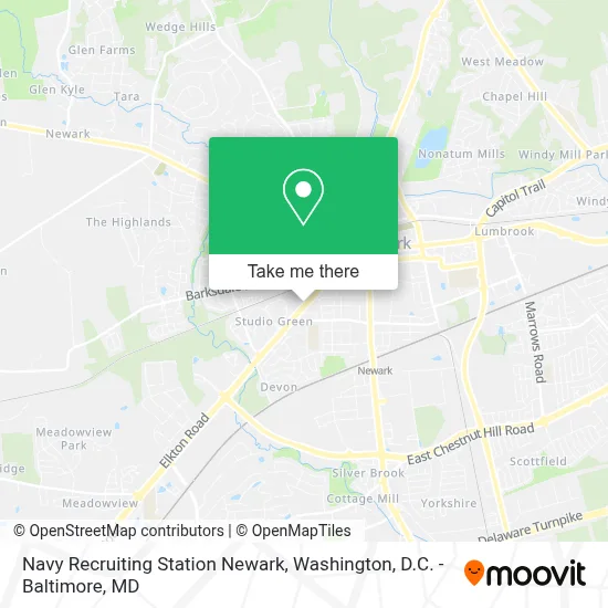 Navy Recruiting Station Newark map