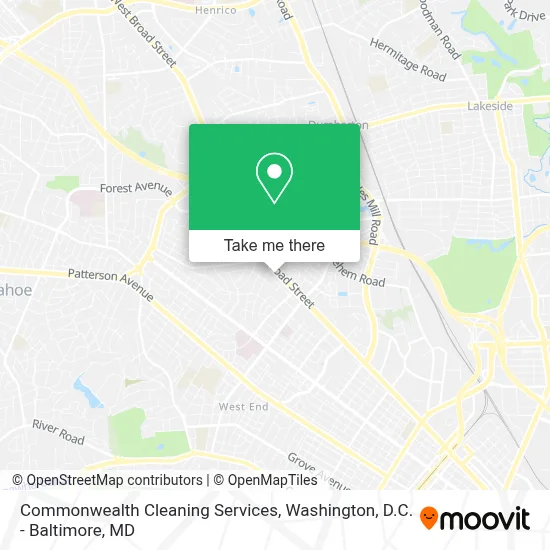 Commonwealth Cleaning Services map