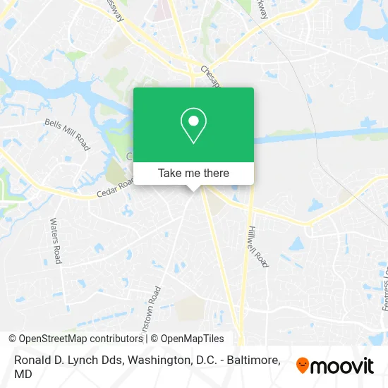 Ronald D. Lynch Dds map