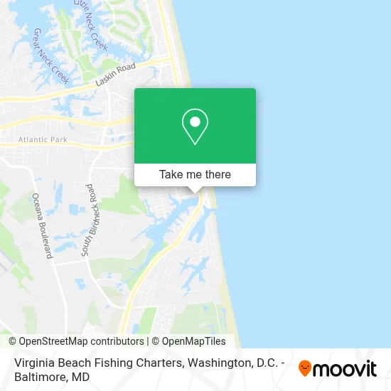 Virginia Beach Fishing Charters map