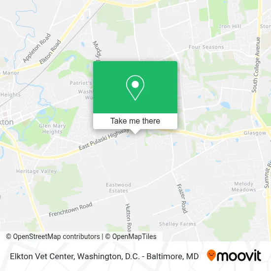 Elkton Vet Center map
