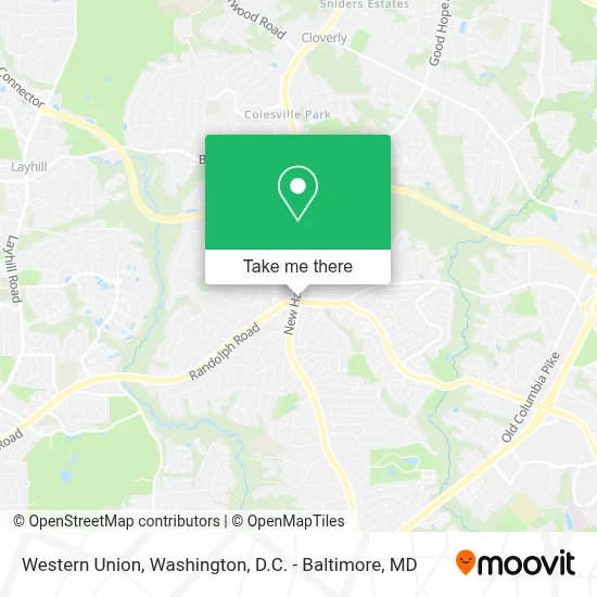 Western Union map