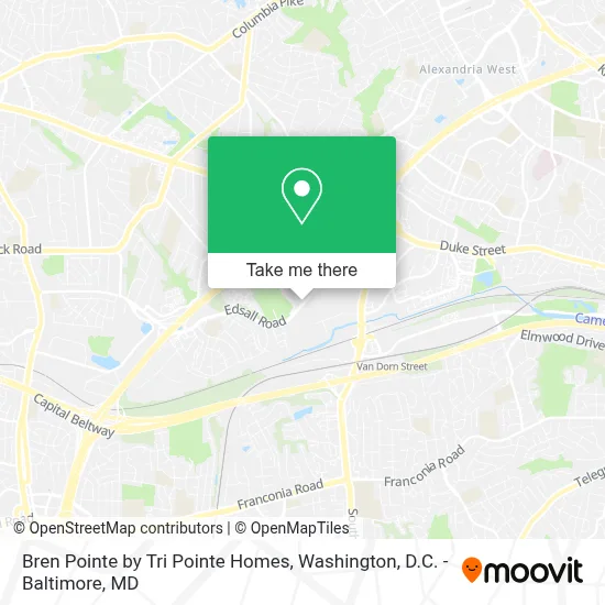 Bren Pointe by Tri Pointe Homes map
