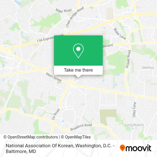National Association Of Korean map