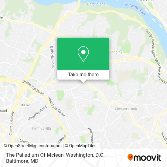 The Palladium Of Mclean map