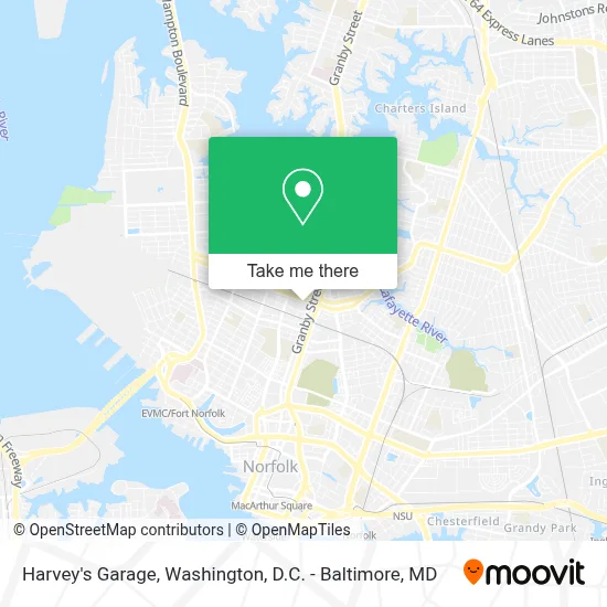 Harvey's Garage map