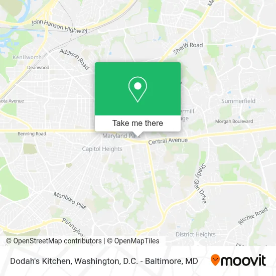 Dodah's Kitchen map