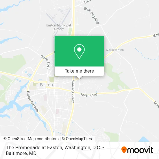 The Promenade at Easton map