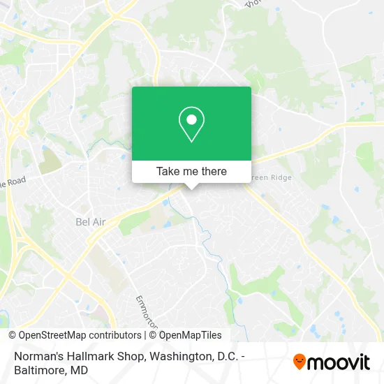 Norman's Hallmark Shop map