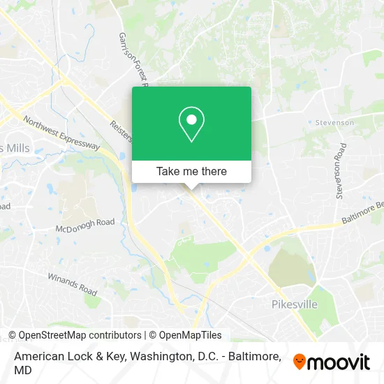 American Lock & Key map
