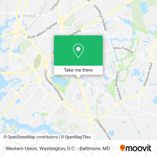 Western Union map