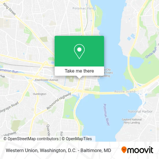 Western Union map
