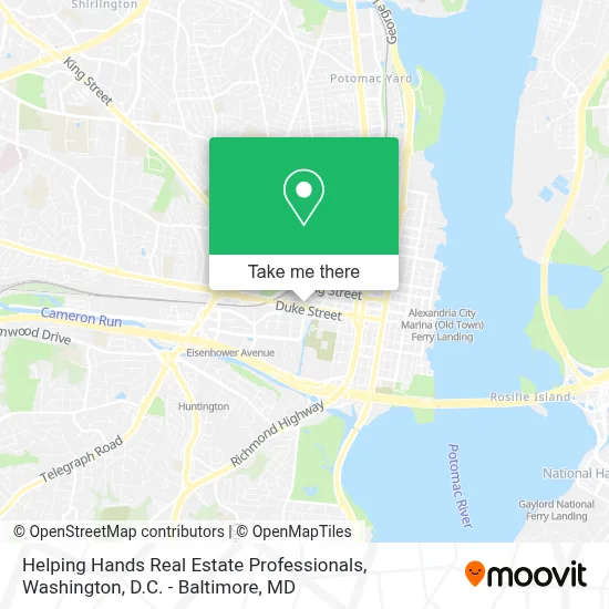 Helping Hands Real Estate Professionals map