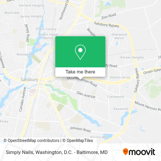 Simply Nails map