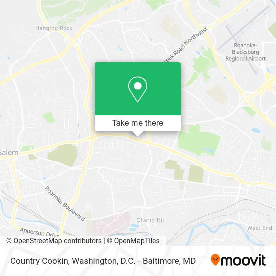 Country Cookin map