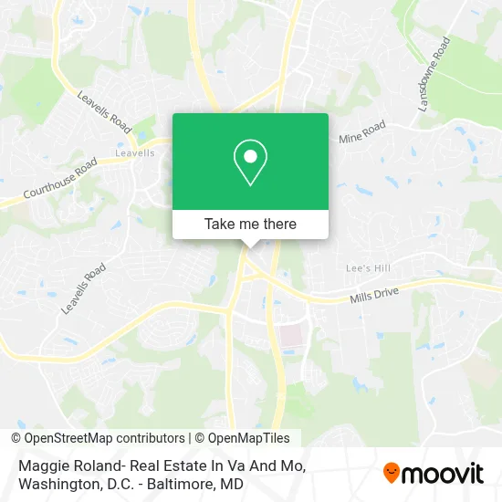 Maggie Roland- Real Estate In Va And Mo map