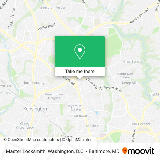 Master Locksmith map