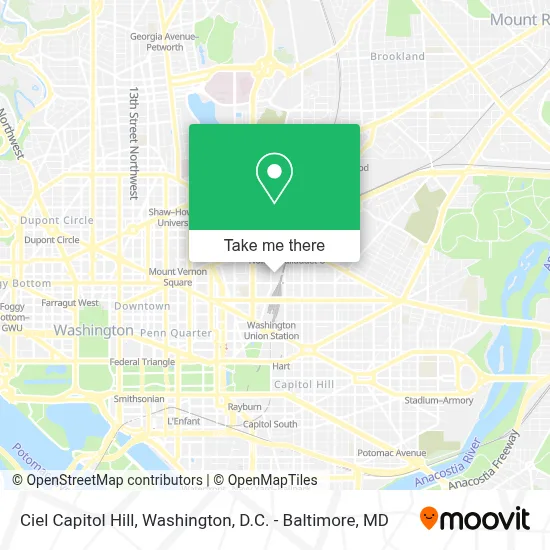 Ciel Capitol Hill map