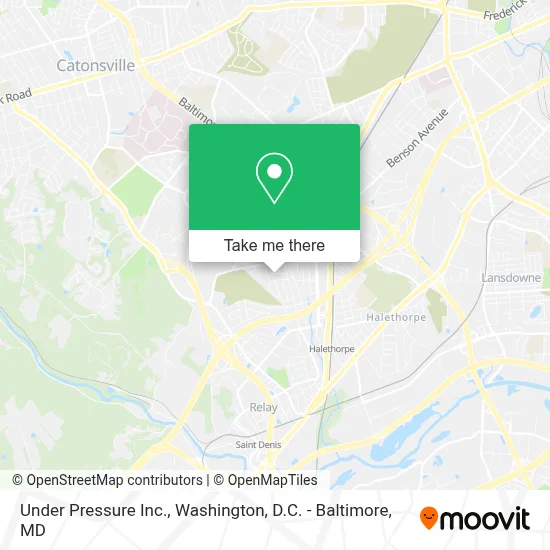 Under Pressure Inc. map
