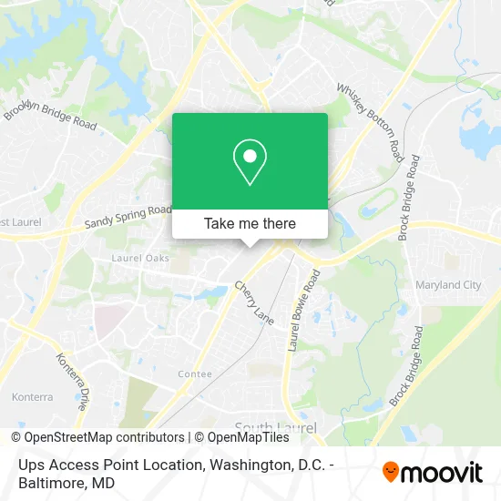 Ups Access Point Location map