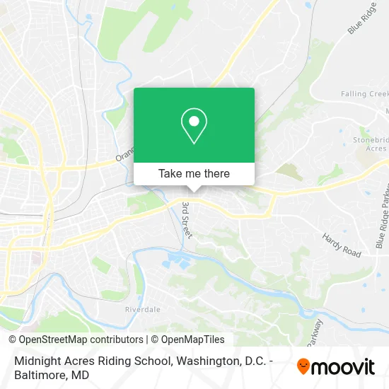 Midnight Acres Riding School map