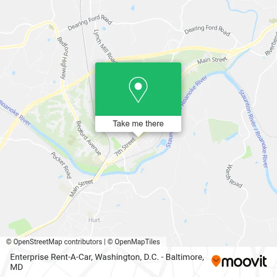 Enterprise Rent-A-Car map