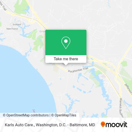 Karls Auto Care. map