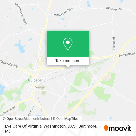 Eye Care Of Virginia map