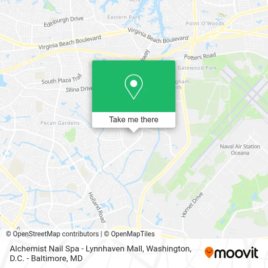 Alchemist Nail Spa - Lynnhaven Mall map