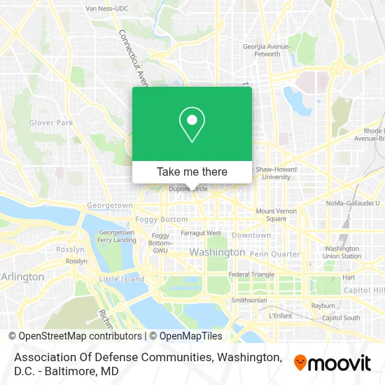 Association Of Defense Communities map