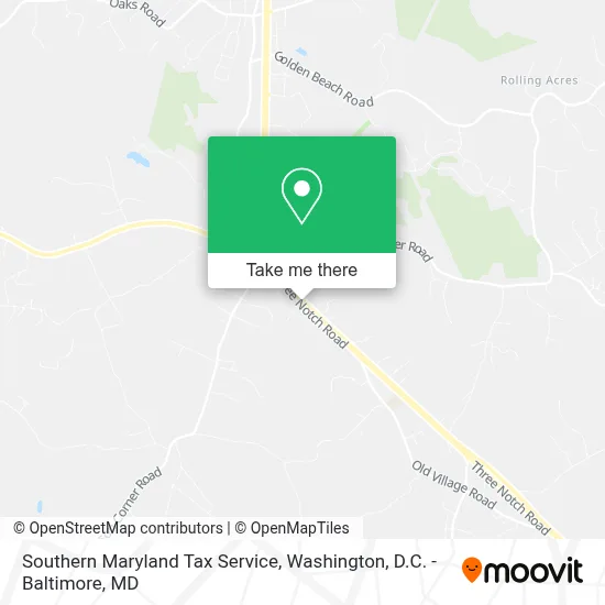 Southern Maryland Tax Service map