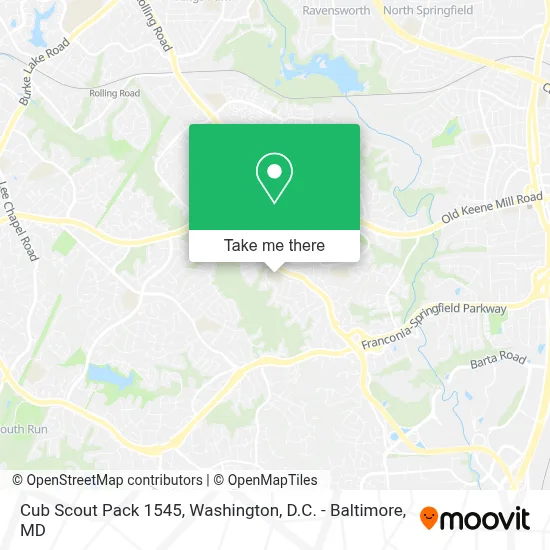 Cub Scout Pack 1545 map