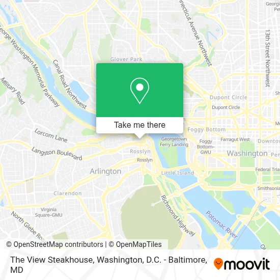 The View Steakhouse map
