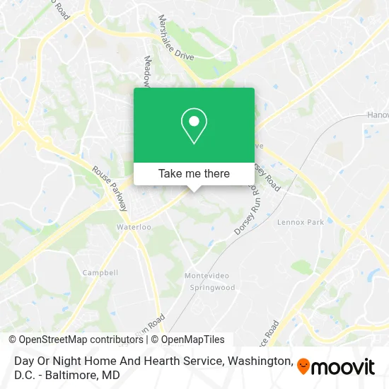 Day Or Night Home And Hearth Service map