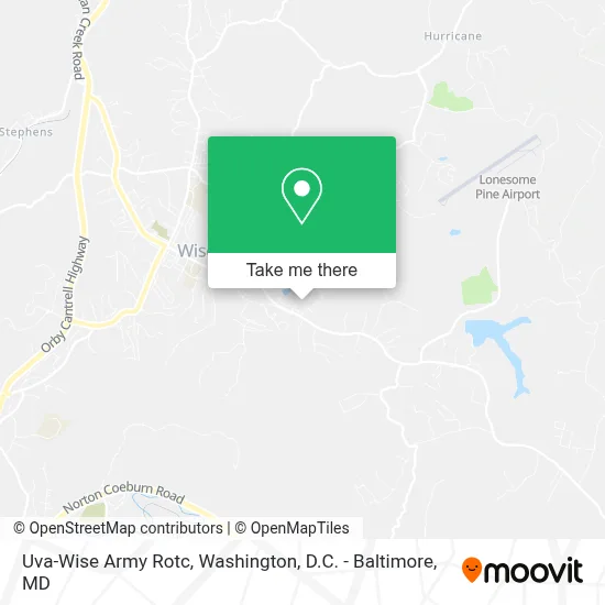Uva-Wise Army Rotc map