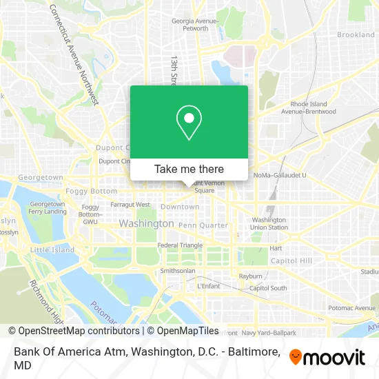 Bank Of America Atm map