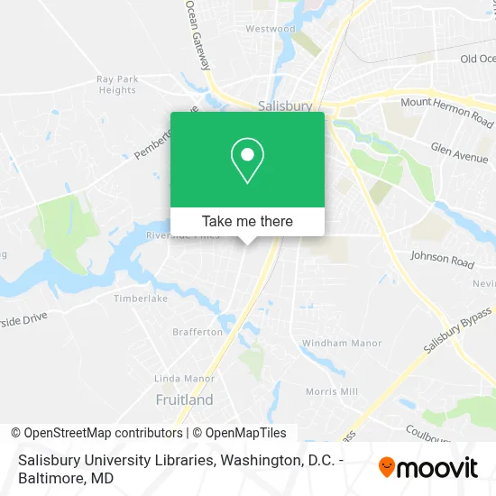 Salisbury University Libraries map