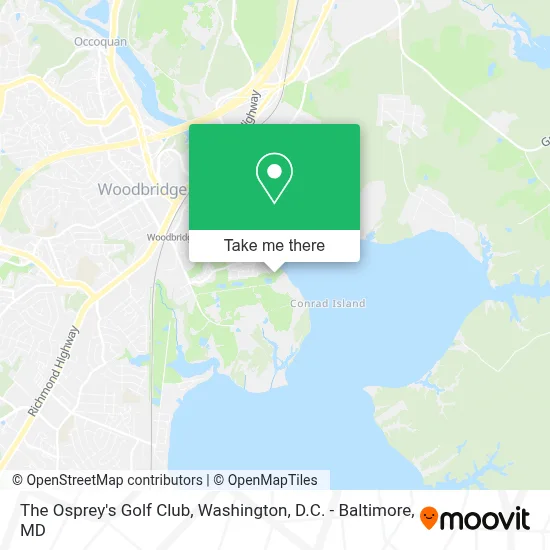The Osprey's Golf Club map