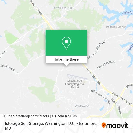 Istorage Self Storage map