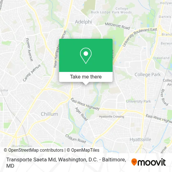 Transporte Saeta Md map